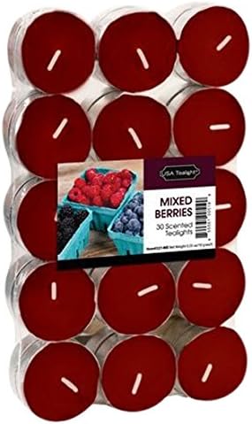 USA Tealight Mixed Berries, 30 Piece