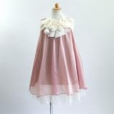 子供ドレス　子どもドレス  ピアノ発表会　結婚式　パーティー　シフォンドレス　 284co コーラルピンク