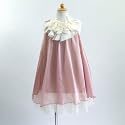 子供ドレス 子どもドレス ピアノ発表会 結婚式 パーティー シフォンドレス 284co コーラルピンク