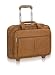 SOLO Classic Collection Leather CheckFast Rolling Case for Laptops up to 15.6 Inches, Tan, D529-1