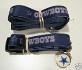 Dallas Cowboys Dog Pet Set Leash Collar ID Tag XS