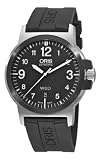 Oris Mens 73576414364RS BC3 Advanced Day Date Black Rubber Strap Watch