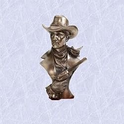 Wild western outlaw statue home garden rouge sculpture