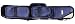 Sterling Blue Angora Pool Cue Case for 3 Cues