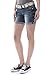 WallFlower Juniors Luscious Curvy Belted Mid Thigh Denim Shorts