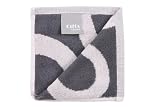 Citta Design 'Flux' Face Cloths Set of Four, Oyster/Carbon, 13x13 inches
