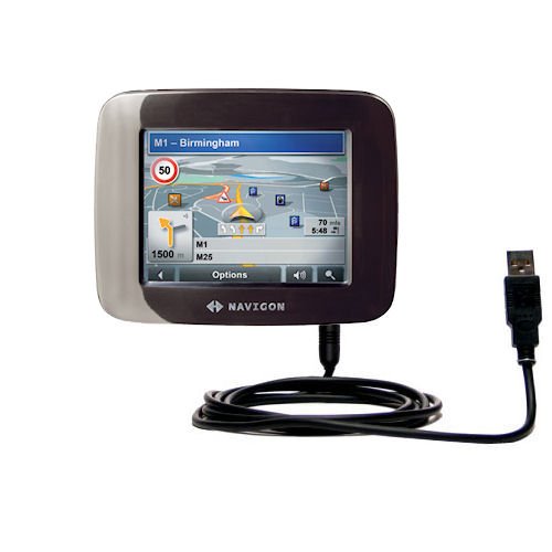 Klassisches USB Kabel für Navigon 5100 mit Hot Sync und aufladen Einsatzmöglichkeiten - von Gomadic mit TipExchange Technology