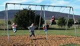 10' Bi-Pod Swing Set with 4 Seats (2 3/8 Top Rail and 2 3/8 Diameter Legs)