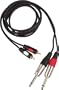 AV Link Dual RCA - 1/4" Cable 6 Foot