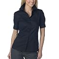 Mossimo® Black: Short-Sleeve Button Front Shirt - Ebony