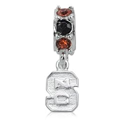 Sterling Silver NC State Spirit Charm Bead