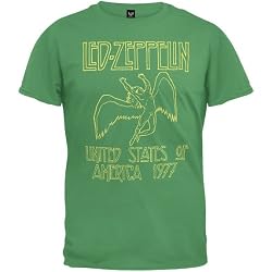 Led Zeppelin - 1977 Kelly Green T-Shirt