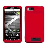 Red Silicone Case / Skin / Cover for Motorola Droid X / MB810 / Droid X2 /  ....