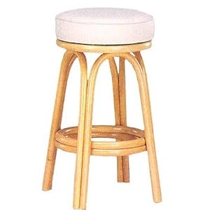 Rattan Specialties 30-Inch La Paz Swivel Bar Stool Dancer Cinnamon - RSP002-1