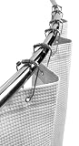 Maytex Adjustable Curved Shower Rod, Chrome
