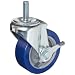 E.R. Wagner Stem Caster, Swivel with Pinch Brake, Polyurethane on Polyolefin Wheel