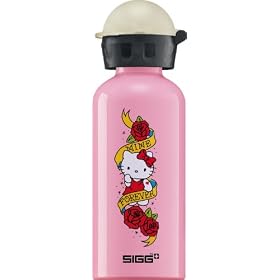 Sigg Hello Kitty Tattoo Aluminium Water Bottle - Pink, 0.4 Litre
