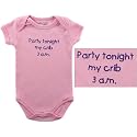 Baby-Says Bodysuit - Party Tonight My Crib 3 AM, 9-12 months
