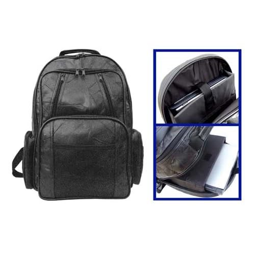 Anzio leather laptop backpack by Nunzia Design