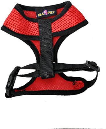 All4pet DH-V50R Comfort Control Dog and Cat Easy Walking Harness Padded Vest, Medium, Red