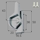 LIXIL メンテナンス部品 サッシ錠(クレセント)AZWS009