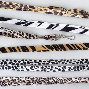 Veour Animal Print Lanyard