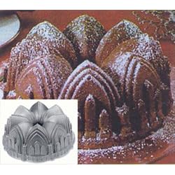 Cathedral Bundt Pan 9" diam. 10 cup capacity cast aluminum with commercial non stick... by Nordic Ware
