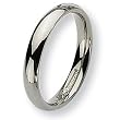 Rounded Polished Titanium Ring (4.0 mm) - Sizes 6-13