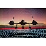 (22x32) SR-71 (On Ground, Grid) Art Poster Print