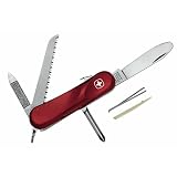 Wenger Modèle Junior 09 - couteau pour enfant - 6 pièces- Blocage - Rouge
