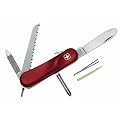Wenger Kindermesser, Modell Junior 09, 6-teilig, Klingensperre, rot