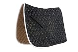Roma Ecole Contrast Stitch Swirl Quilt Saddle Pad