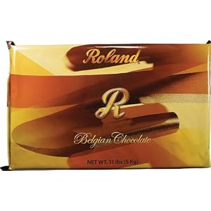 Roland Belgian Milk Creme Chocolate Block, 11-Pound Bar