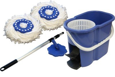 Keneke EASY LIFE 360° Rotating Magic Blue Mop w/2 Heads