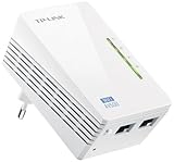 TP-Link TL-WPA4220 WLAN-N Powerline-Netzwerkadapter (500Mbps über Stromleitung, 300Mbps über WLAN, 2 Fast-Ethernet-Ports, WiFi Clone)