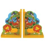 Fair Trade Wooden Bookends - Jungle Fun