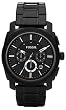 Fossil #FS4552 Men's Black IP Stainless Steel Chronograph Black Dial Watch