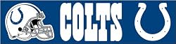Indianapolis Colts 8 Foot Applique and Embroidered Banner NFL Football Fan Shop Sports Team Merchandise