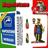 Napoletane 97/31 Modiano Regional Italian Playing Cards. Authentic Italian Deck. Includes Free Scopa and Briscola Instructions in English.