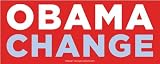 Barack Obama Change Car Magnet