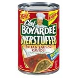 Chef Boyardee Big Overstuffed Italian Sausage Ravioli, 15-Ounce Cans (Pack of 12) by Chef Boyardee Discounts