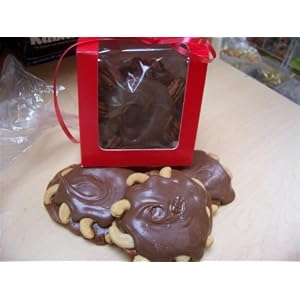 Milk Chocolate Jumbo Cashew Caramel Turtle, 3 Piece Gift Box by Candy Zone