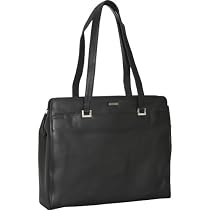 FranklinCovey Leather Double Compartment Women's Laptop Tote