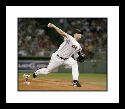 Josh Beckett Framed 8x10 Photo - Boston Red Sox 2007 ALCS Pitching