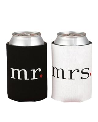 Hortense B. Hewitt Wedding Accessories Mr. and Mrs. Can Coolers Gift Set