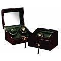 Mahogany Additional Storage Turntable Settings