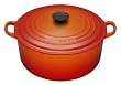 Le Creuset Enameled Cast-Iron 5-1/2-Quart Round French Oven, Flame