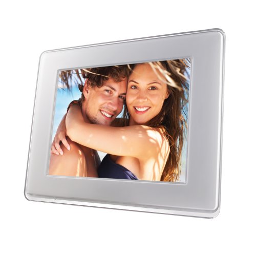 Samsung SPF-83V 8-Inch Wireless Digital Photo Frame with Built-in 64MB Memory (White)