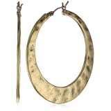 Lucky Brand Large Hammered Hoop Earrings