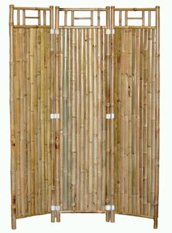 3 Panel Bamboo Screens Set of Two